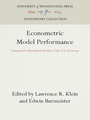 cover image of Econometric Model Performance